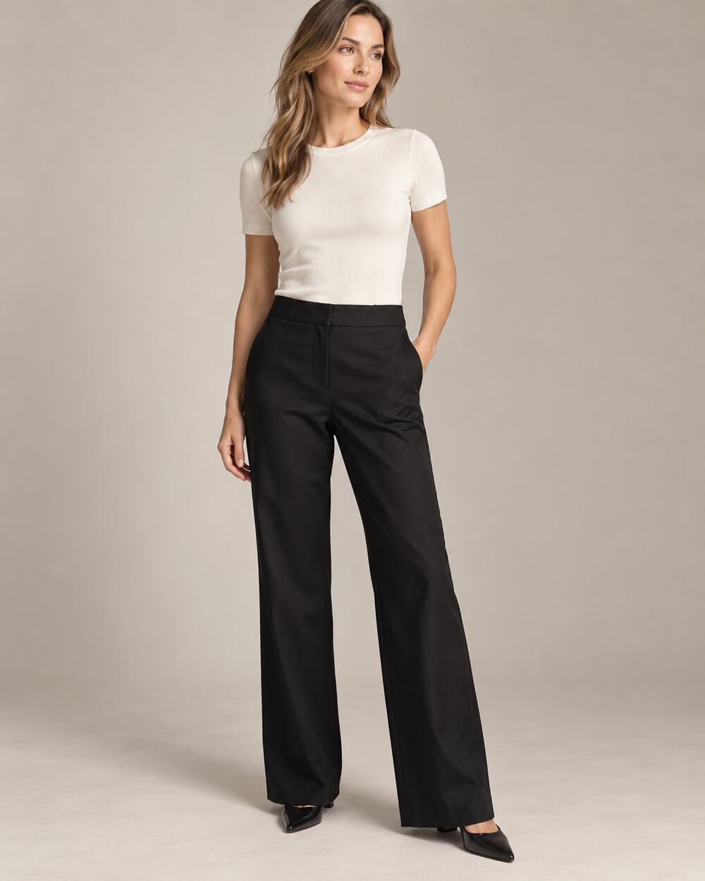 Max Mara Made in Italy Black Trousers – Size 38 (US 4) – $95